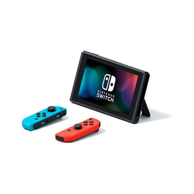 Nintendo Switch with Neon Blue and Neon Red Joy‑Con lite