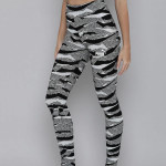 Women Grey Animal Printed Leggings