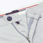 Men Grey Solid Low-Rise Regular Shorts