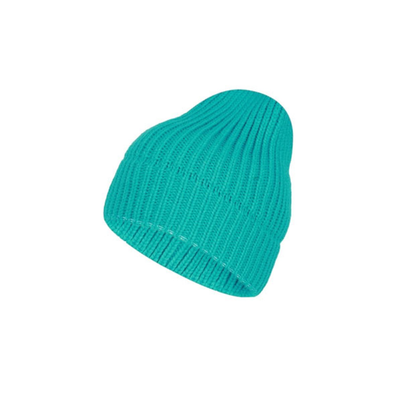 Unisex Turquoise Blue Acrylic Beanie